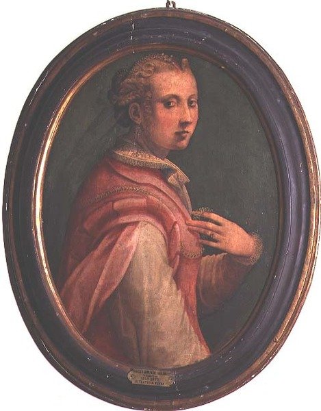 Retrato de uma mulher de Michele di Ridolfo Tosini