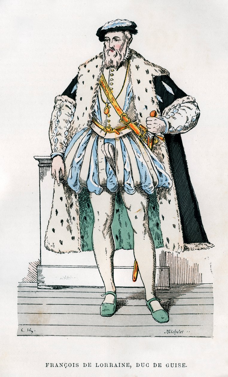Francisco de Lorena, 2º Duque de Guise, soldado e político francês, século XVI 1882-1884. de Micheler