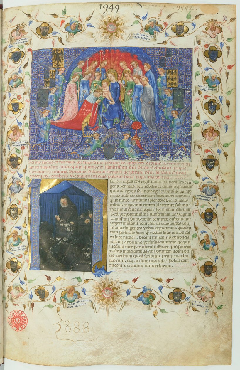 Genealogia dos Visconti (BNF, ms lat. 5888) btv1b10020318d, f13 de Michelino Molinari da Besozzo