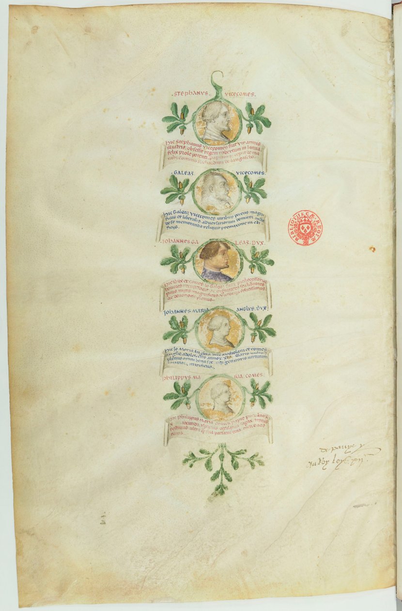 Genealogia dos Visconti (BNF, ms lat. 5888) btv1b10020318d, f36 de Michelino Molinari da Besozzo