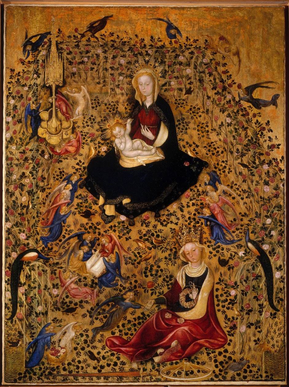 A Madonna do Rose Garden Madonna del Roseto, c. 1425 de Michelino da Besozzo