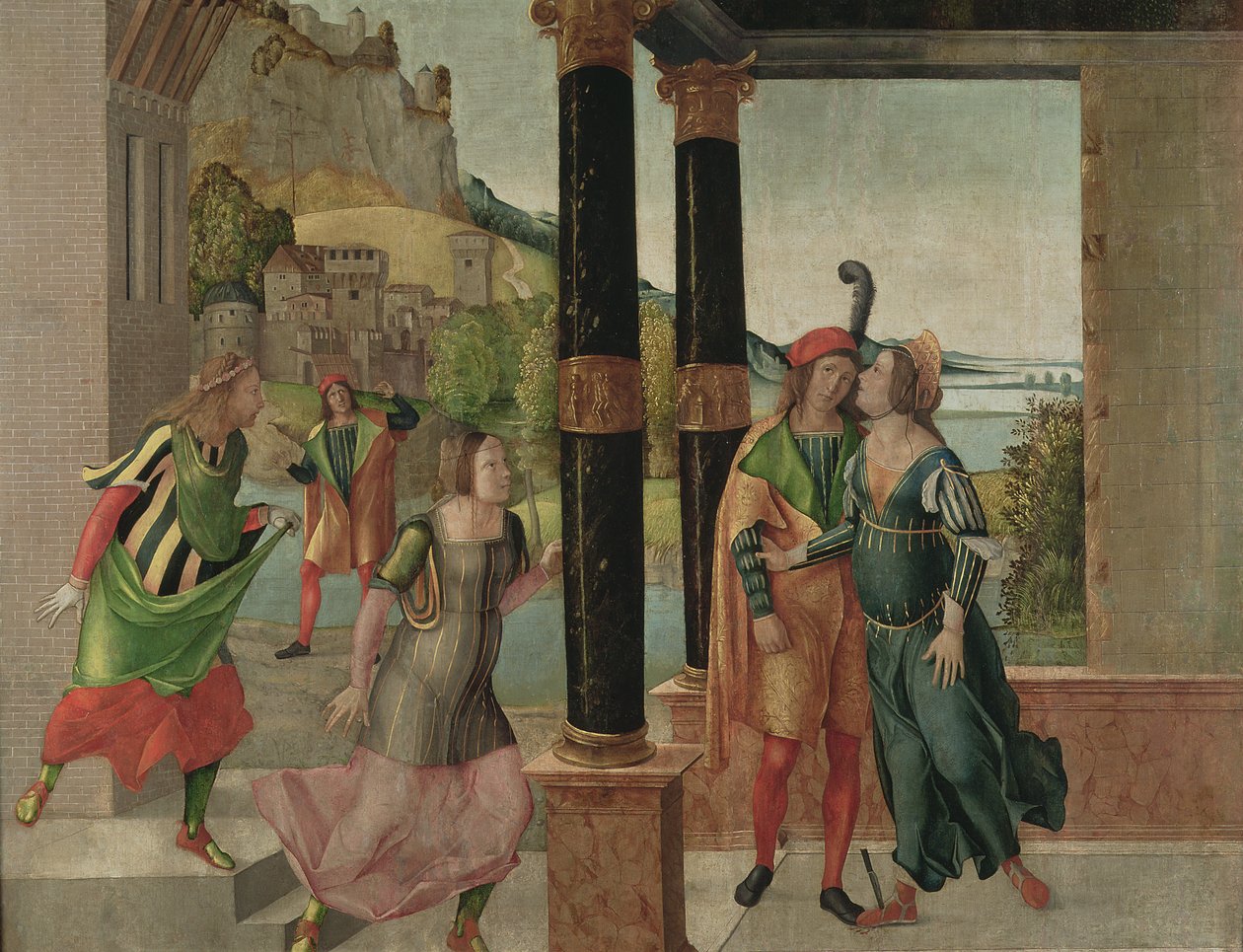 Brutus e Portia, c.1500-50 de Michelle da Verona