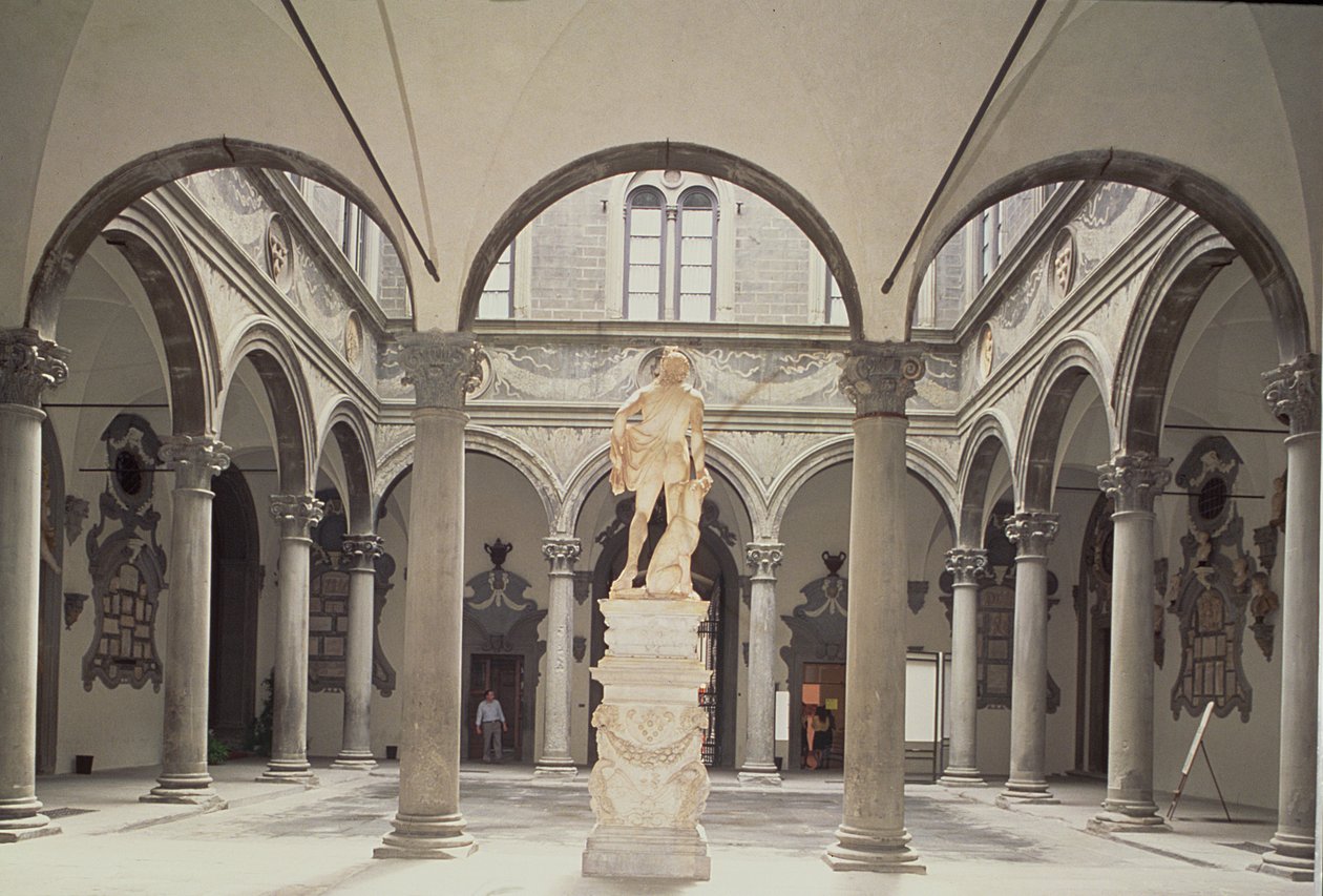 Interior, de, a, escultura, corte de Michelozzo di Bartolommeo