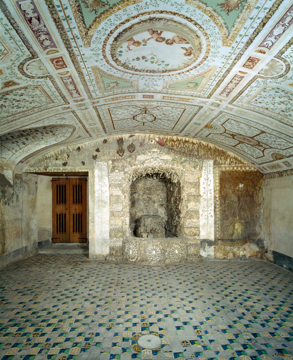 Vista interior da adega, Villa Medicea de Careggi de Michelozzo di Bartolommeo