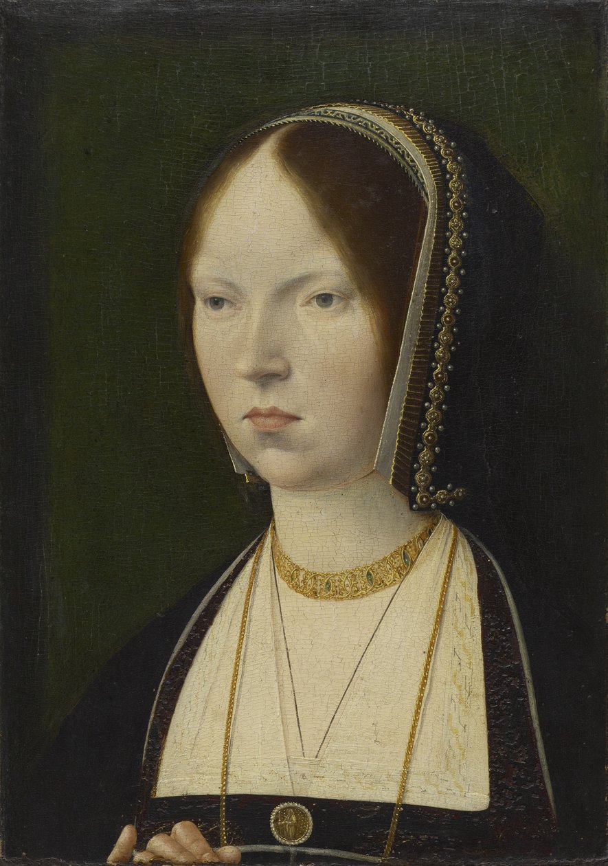 Uma mulher, tradicionalmente identificada como Isabela la Católica de Castela, c.1492-97 de Michiel Sittow