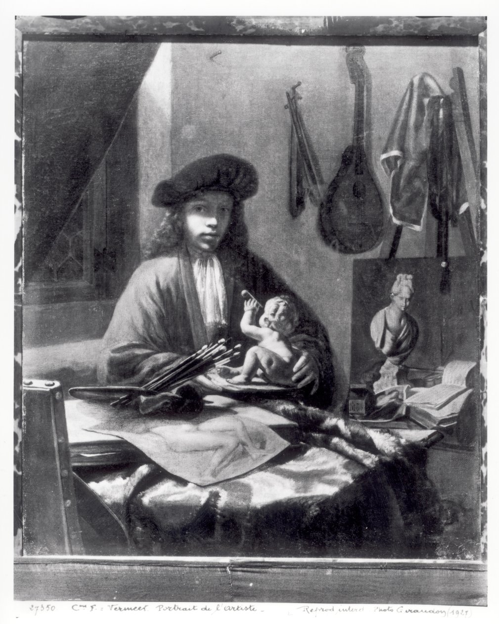 Retrato de um jovem artista de Michiel van Musscher