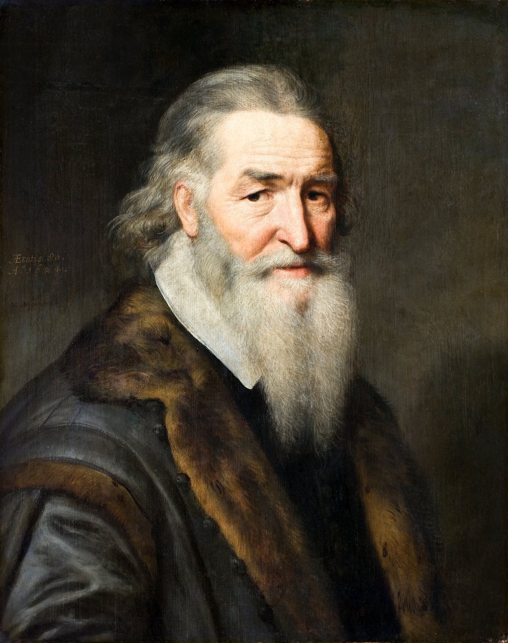 Retrato de um homem de oitenta anos de idade, 1624 de Michiel Jansz van Miereveld