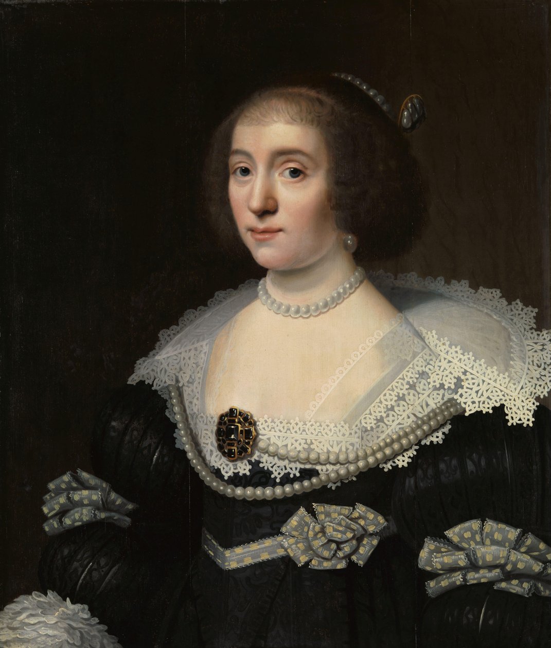 Retrato de Amália de Solms (1602-75) de Michiel Jansz van Mierevelt (copy after)