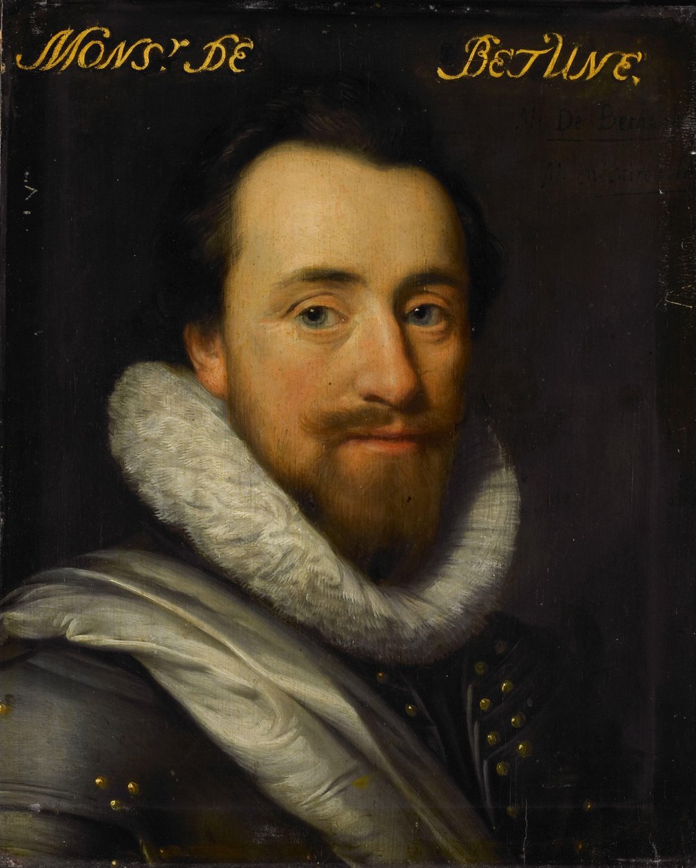 Retrato de Syrius de Bethune, Senhor de Cogni, Mareuil, le Beysel, Toulon, Conegory e Chastillon de Michiel Jansz van Mierevelt (workshop of)