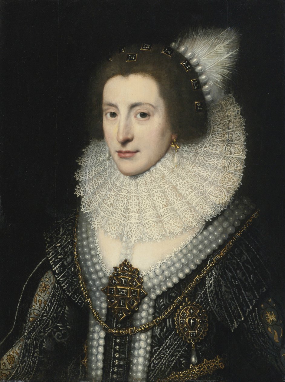 Elizabeth Stuart 1596-1662, Rainha da Boêmia, ca 1642 de Michiel Jansz van Mierevelt