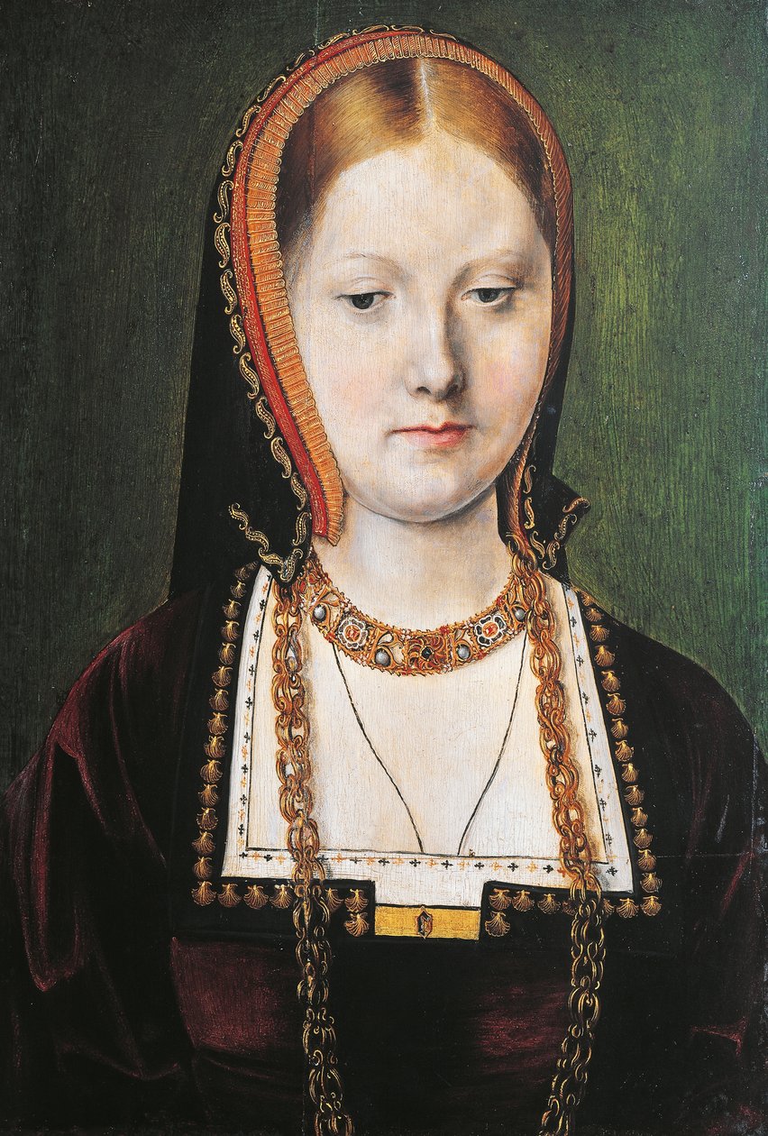 Retrato de Catarina de Aragão, rainha de Inglaterra de Michiel Sittow