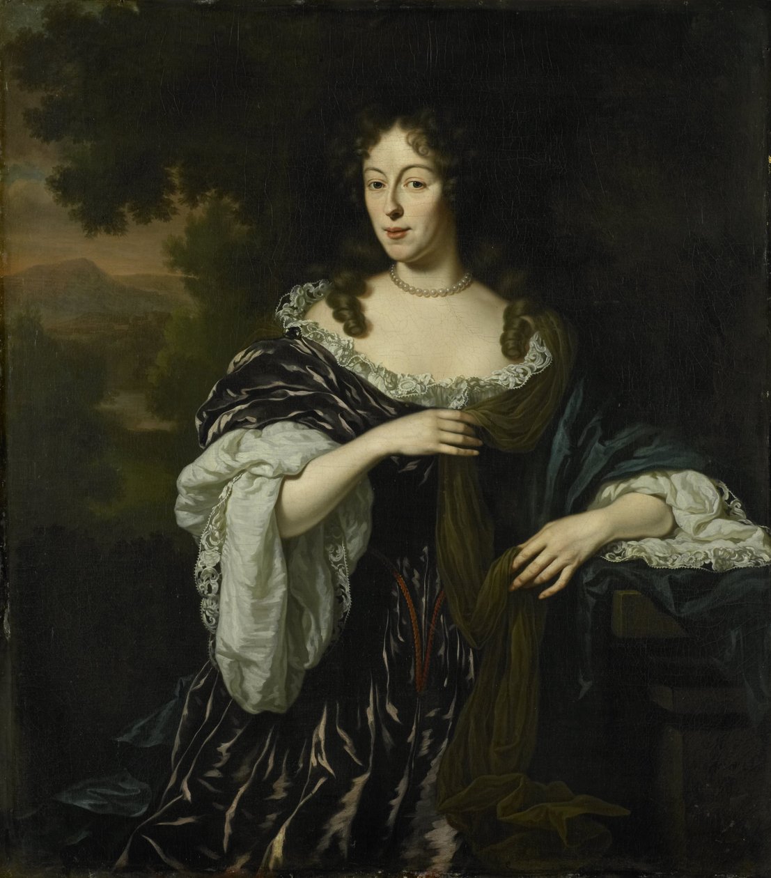 Retrato de Maria Schaep, Esposa de Hendrick Bicker de Michiel van Musscher