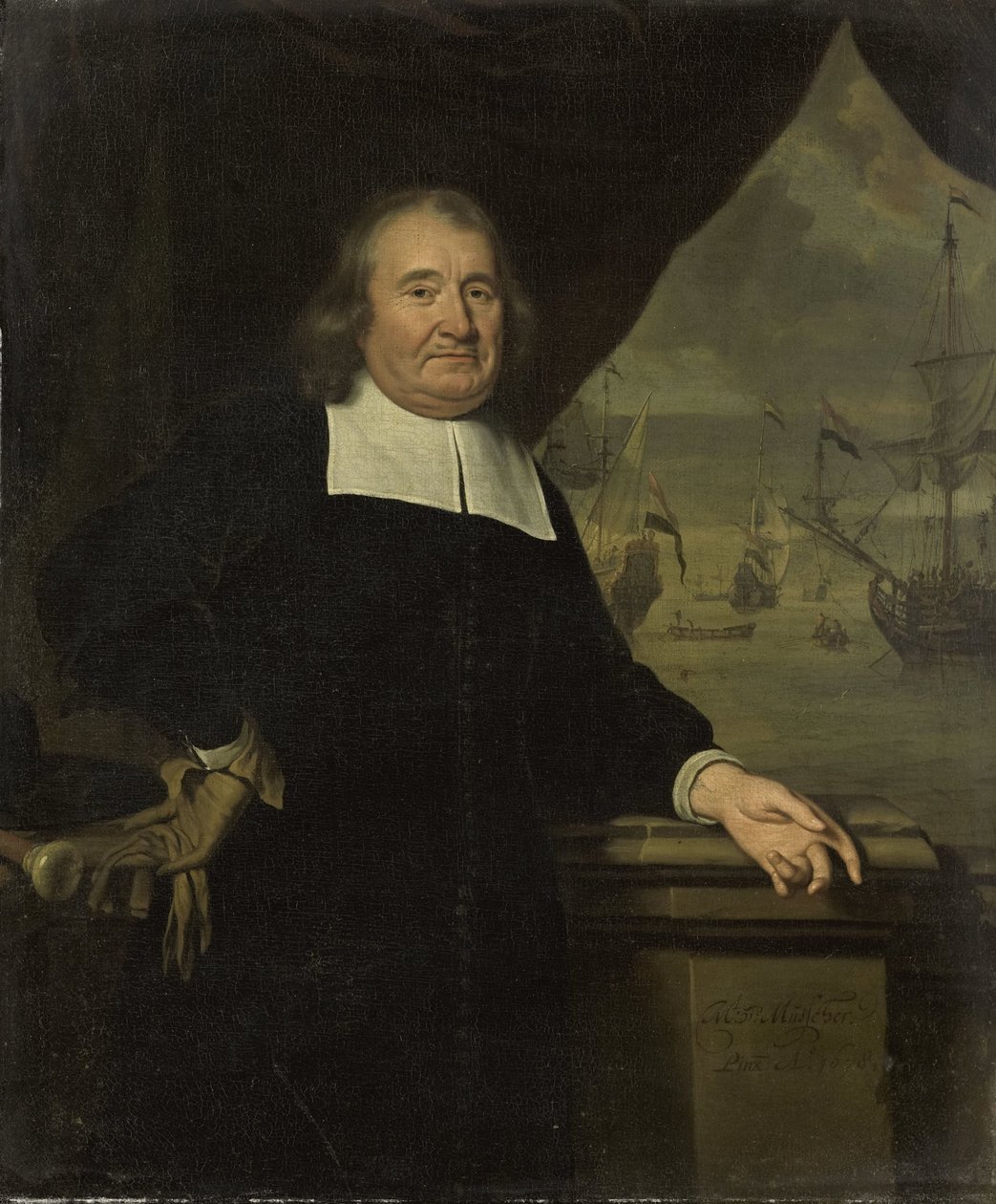 Retrato de um capitão ou armador de Michiel van Musscher