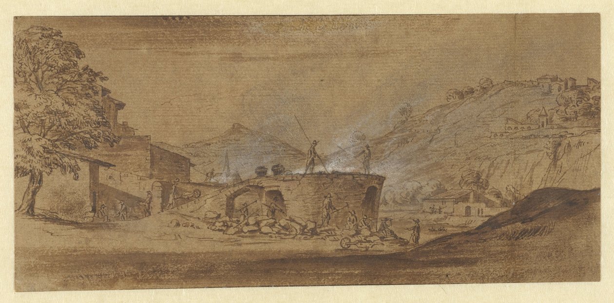 Forno de cal perto de Lyon de Michiel van Overbeek