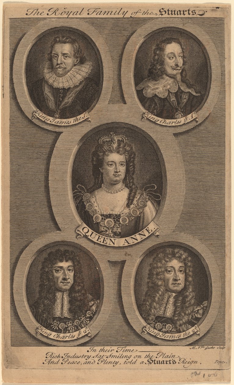 A Família Real dos Stuarts de Michiel van der Gucht
