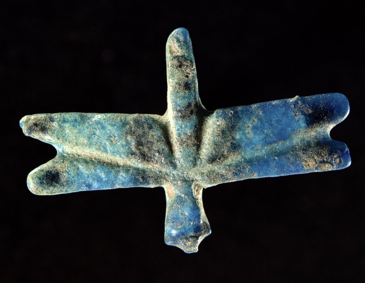 Gafanhoto ou gafanhoto, 12a-13a Dinastia (faiança azul) de Middle Kingdom Egyptian