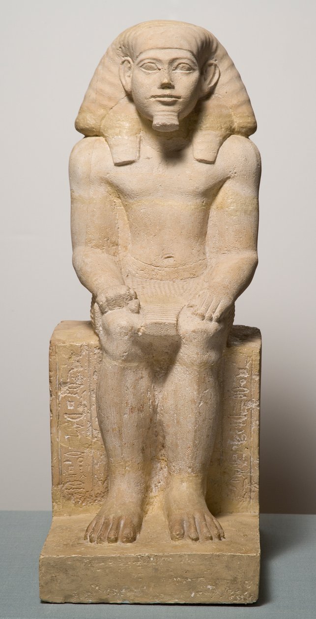 Estatueta de pedra calcária Hapidefai de Middle Kingdom Egyptian
