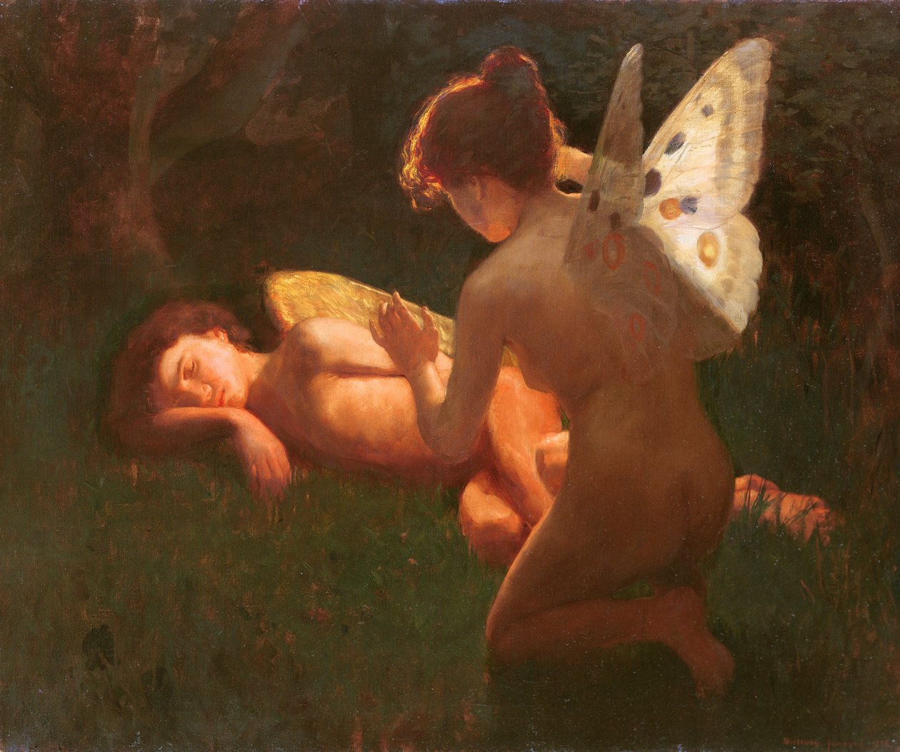 Cupido e Psique, 1898 de Middleton Jameson
