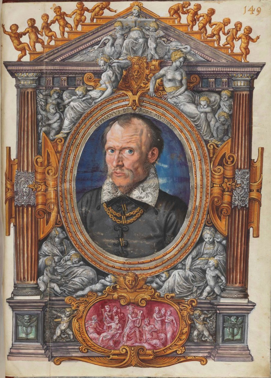 Cipriano de Rore 151516-1565 De Sechsstimmige Gradualia surpreendeu espíritos elevados usuais, ca 1559. de Mielich