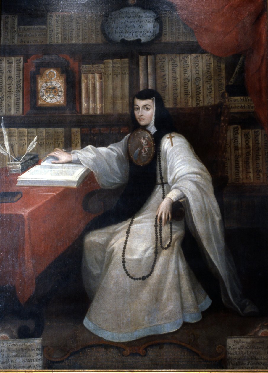 Retrato de Sor Juana Ines de la Cruz, 1750 de Miguel Cabrera