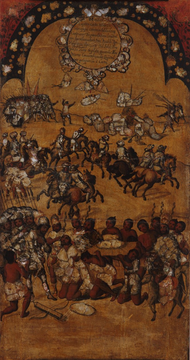 A conquista do México. Tabela II de Miguel Gonzales