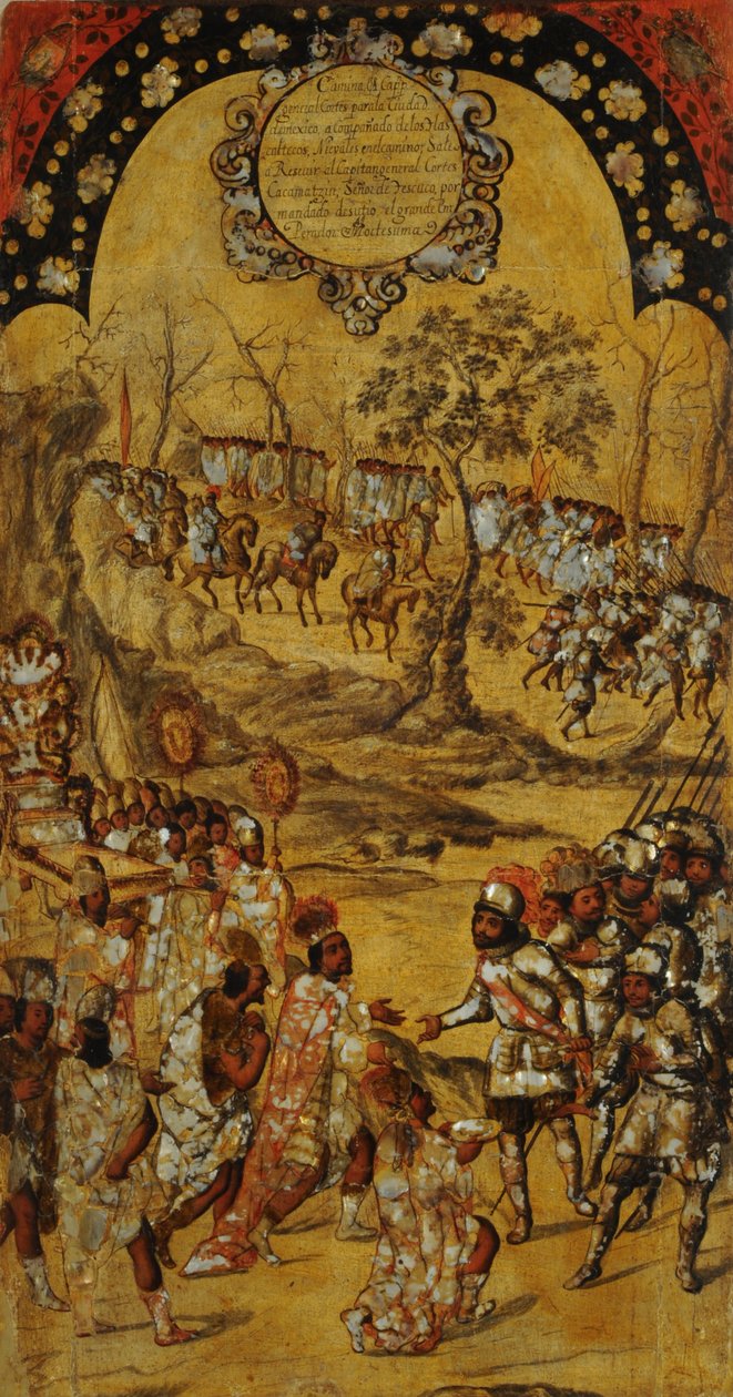 A conquista do México. Tabela VIII de Miguel Gonzales