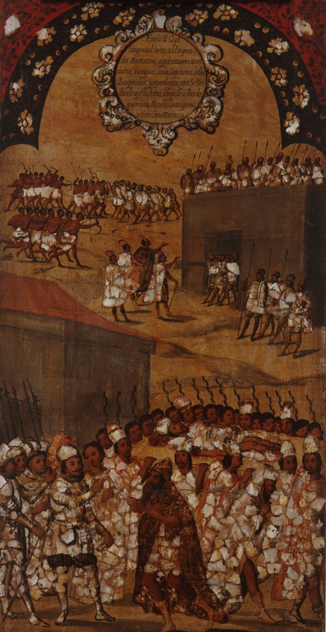 A conquista do México. Tabela XVII de Miguel Gonzales