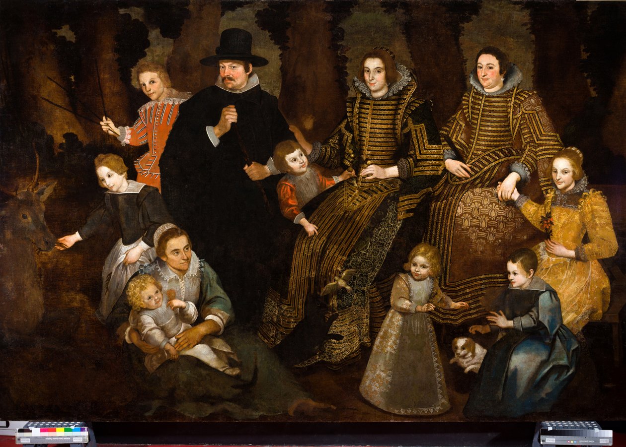 Retrato da família Rocca de Miguel (c.1612 47) (attr.to) Manrique