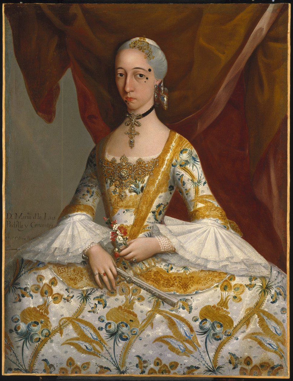 Doña María de la Luz Padilla y (Gómez de) Cervantes de Miguel Cabrera