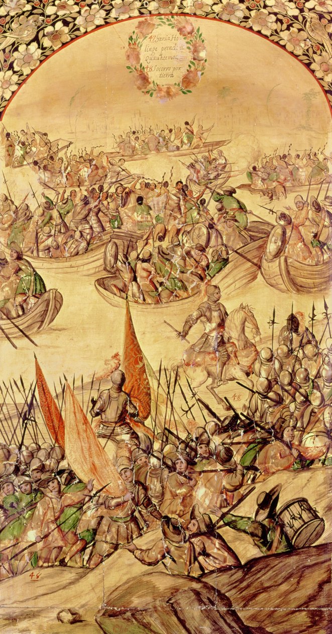 Garcia de Holguin Ocupando Quanhtemoc de Miguel Gonzalez