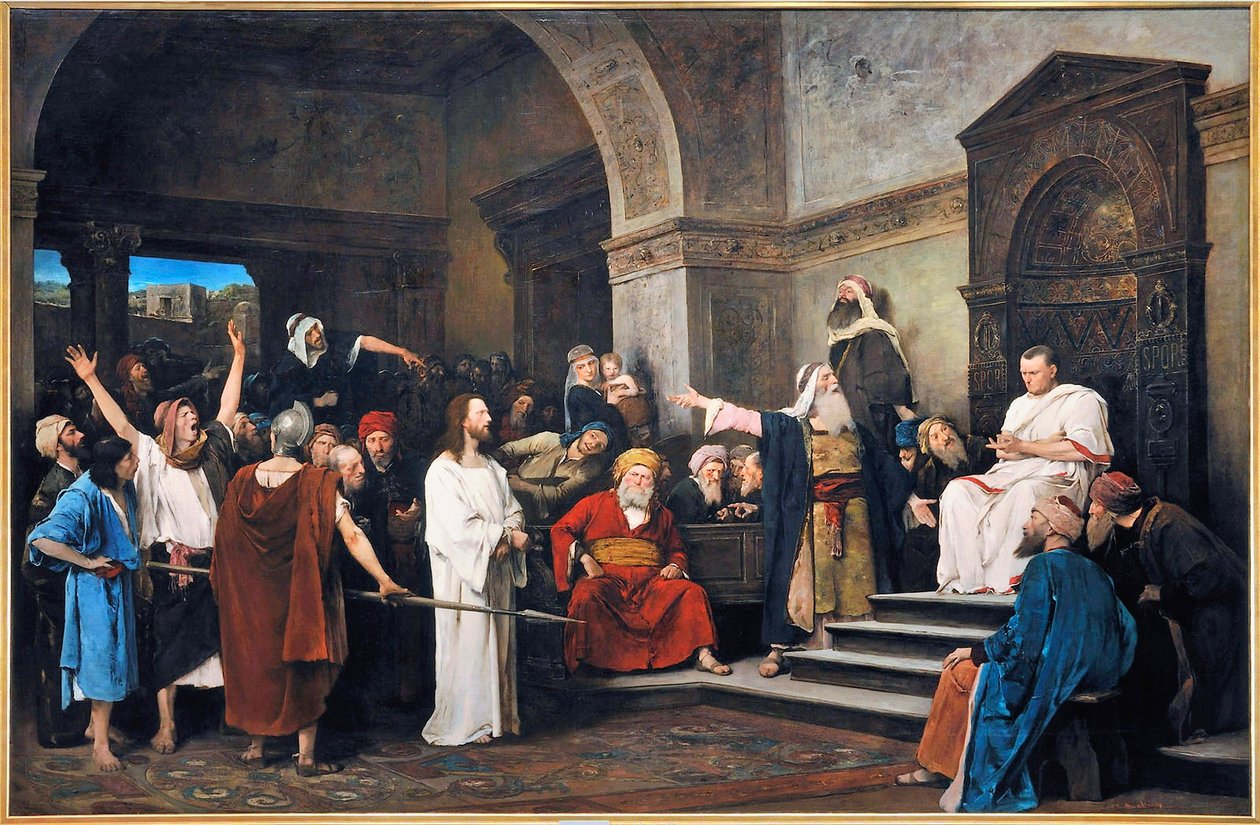 Jesus, antes de, pilat de Mihály Munkácsy