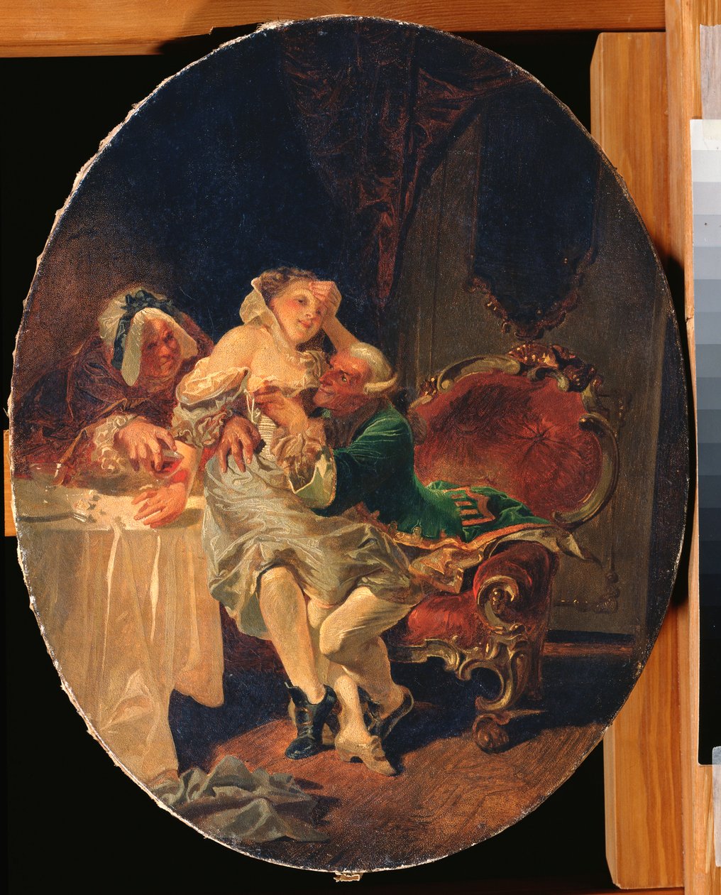 O Sedutor - Pintura de Mihaly Zichy (1827-1906), óleo sobre tela de Mihaly von Zichy