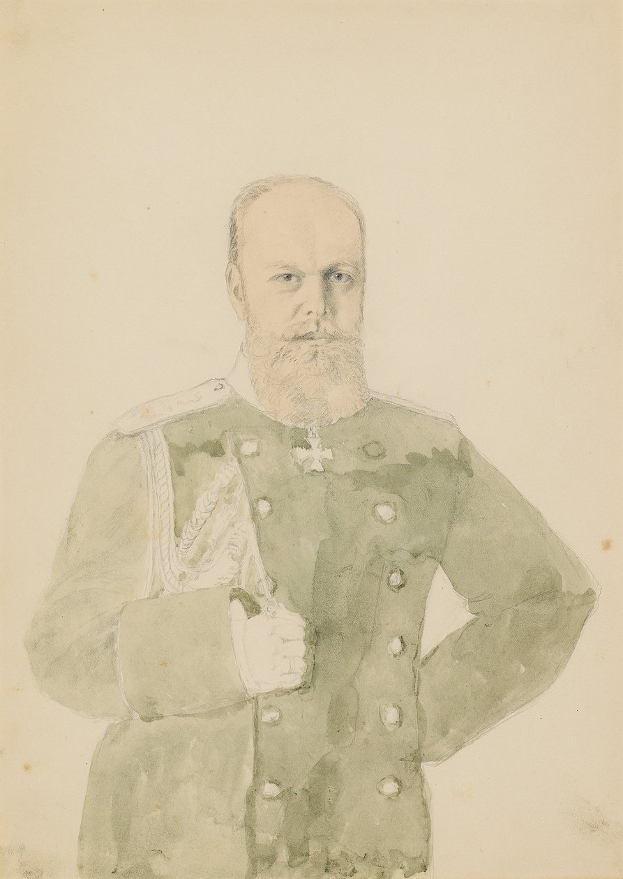 Retrato do imperador Alexandre III de Mihaly von Zichy