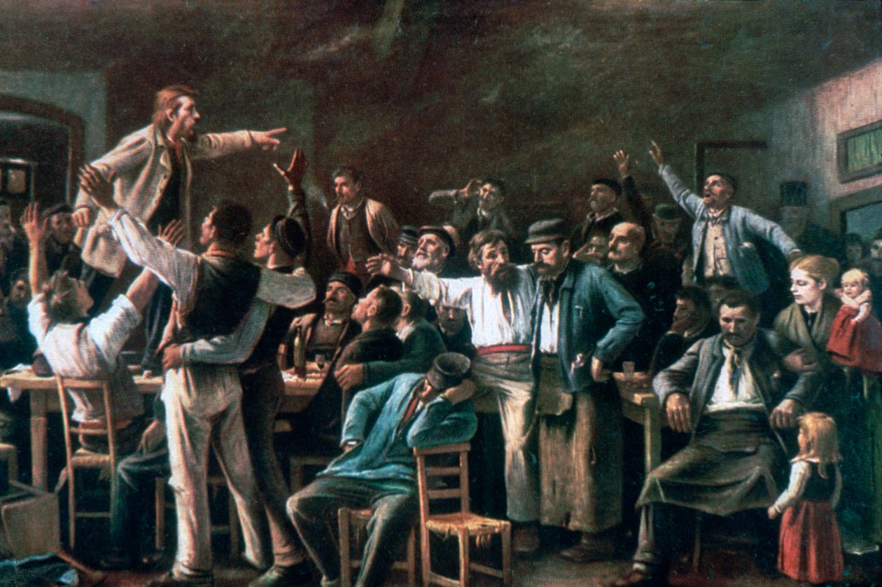 Strike, 1895 de Mihály Munkácsy