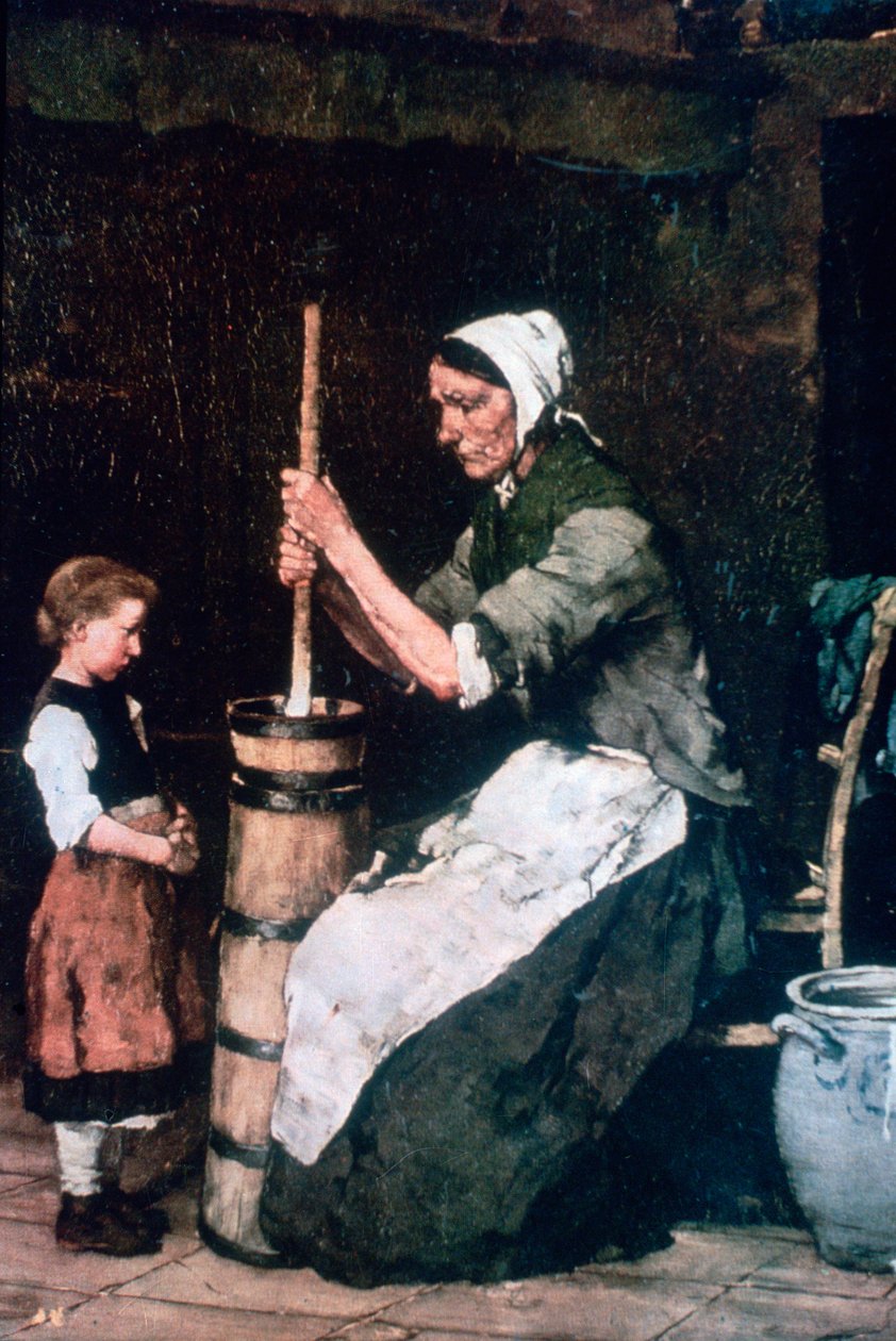 Mulher na rotatividade, c1864-1900 de Mihály Munkácsy