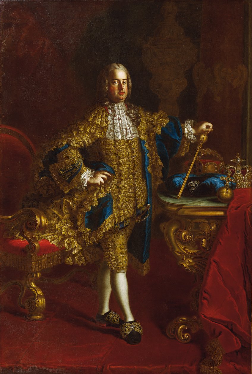 Retrato do imperador Francisco I da Áustria 1708-1765, entre 1745 e 1765. de Mijtens