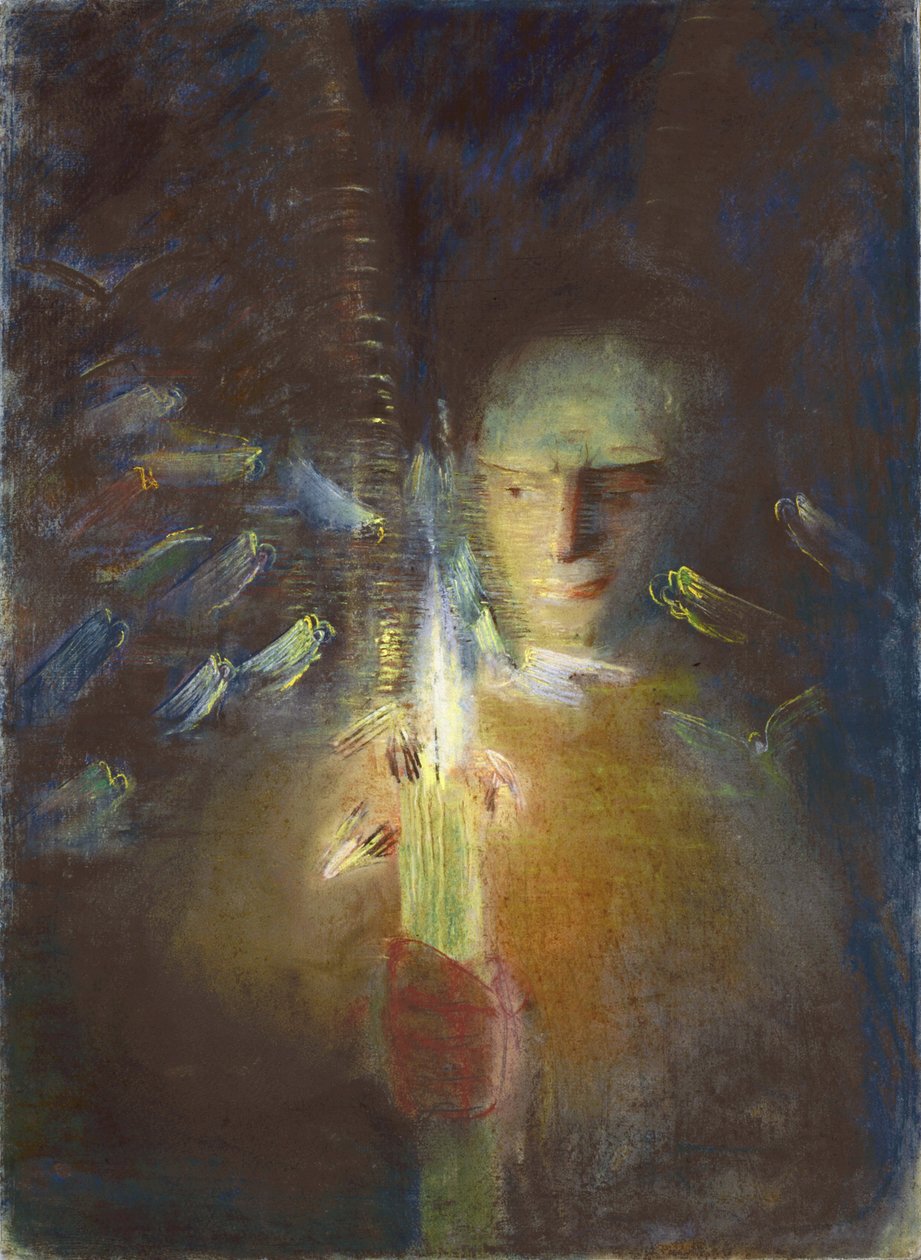 The Truth par Ciurlionis, Mikalojus Konstantinas (1875-1911). Pastel sobre papel, tamanho : 91x66,8 de Mikalojus Konstantinas Čiurlionis