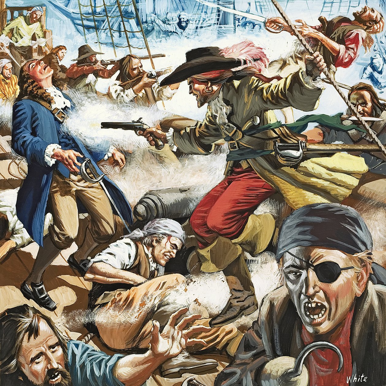 Piratas de Mike (20th century) White