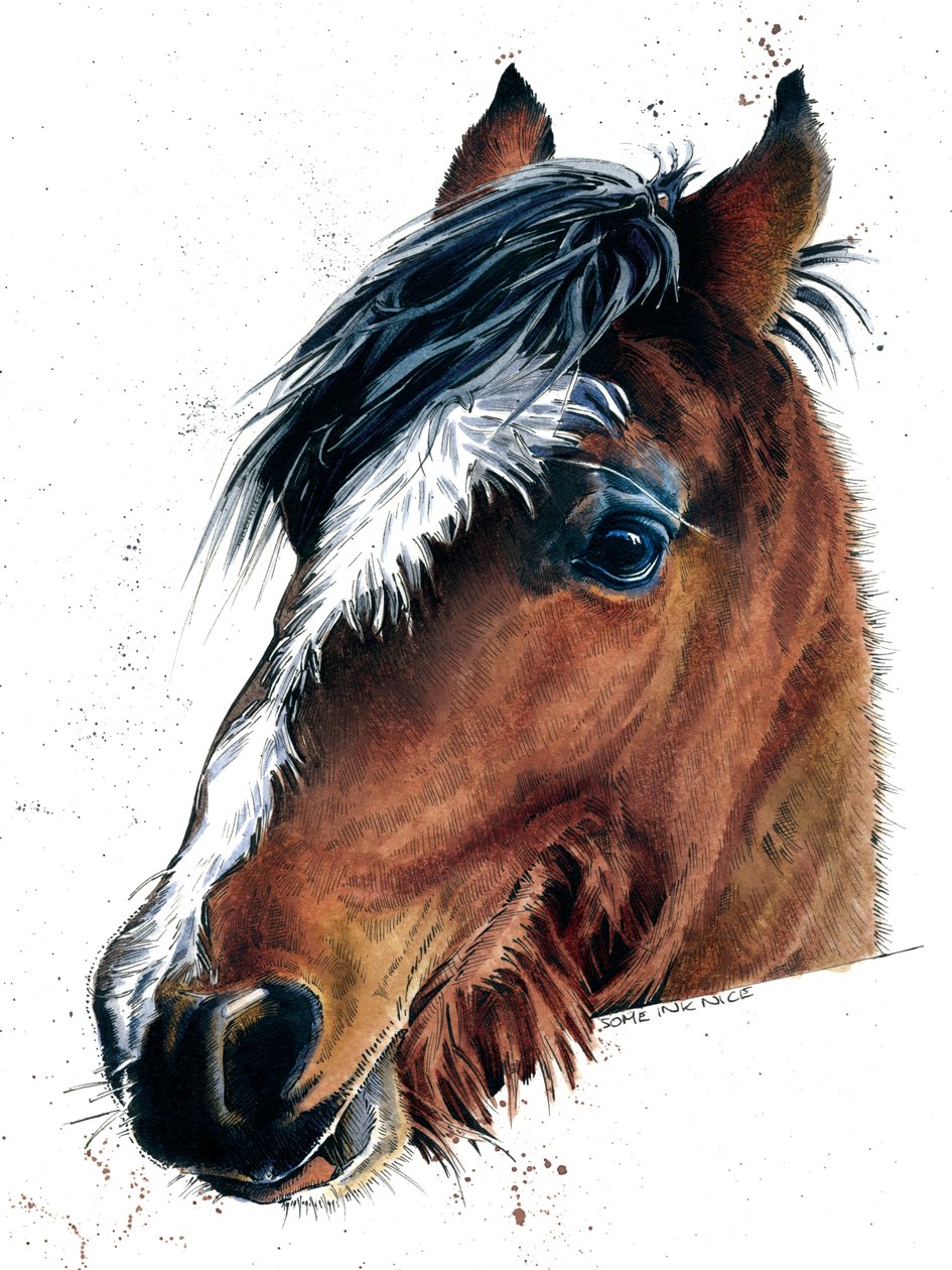 O Cavalo sobre Branco, 2020 de Mike Davis