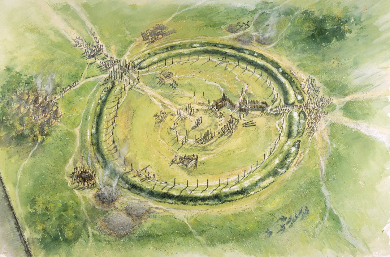 Stonehenge Fase 2, século 27 aC, c1990-2010 de Mike Seaforth