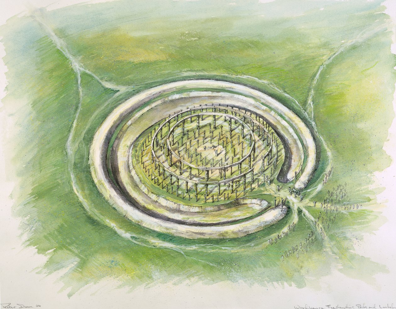 Woodhenge, século 25 aC, c1990-2010 de Mike Seaforth