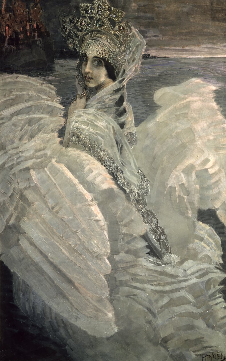 A princesa do cisne, 1900 de Mikhail Aleksandrovich Vrubel