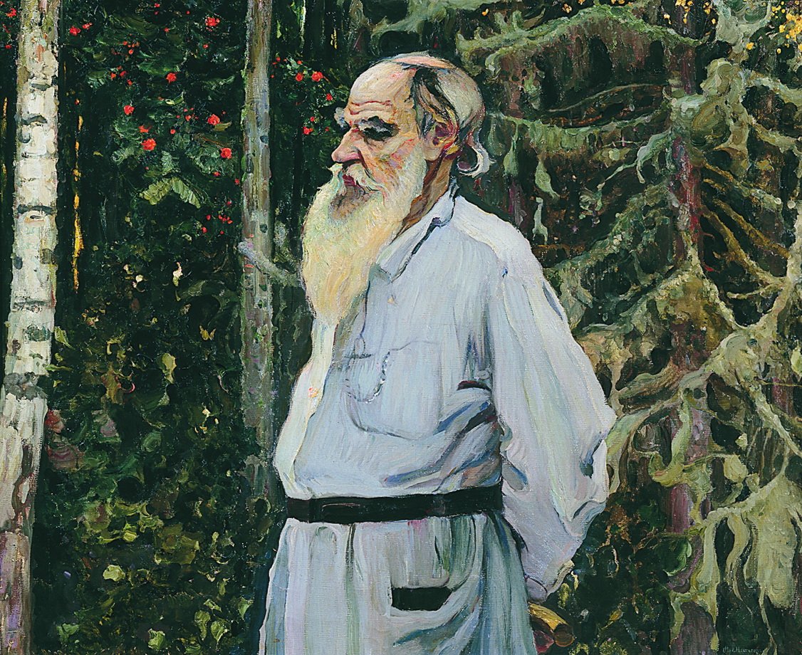 . . Leo Tolstoy 1828-1910 de Mikhail Vasilievich Nesterov