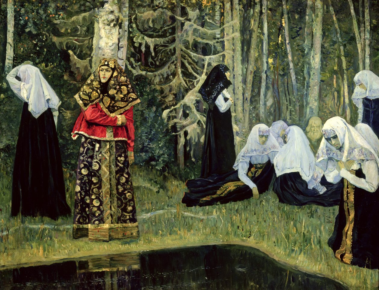 A Lenda da Cidade Invisível de Kitezh, 1917-22 de Mikhail Vasilievich Nesterov