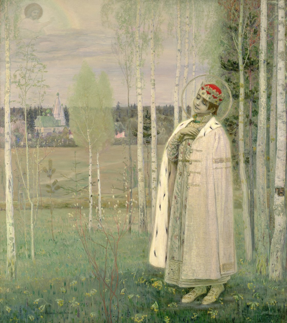 Tsarevich Dimitry, filho do czar Assassinado Nicholas de Mikhail Vasilievich Nesterov