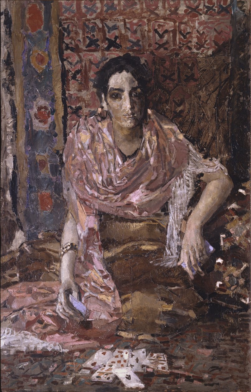 Contador de fortunas, 1895 de Mikhail Aleksandrovich Vrubel