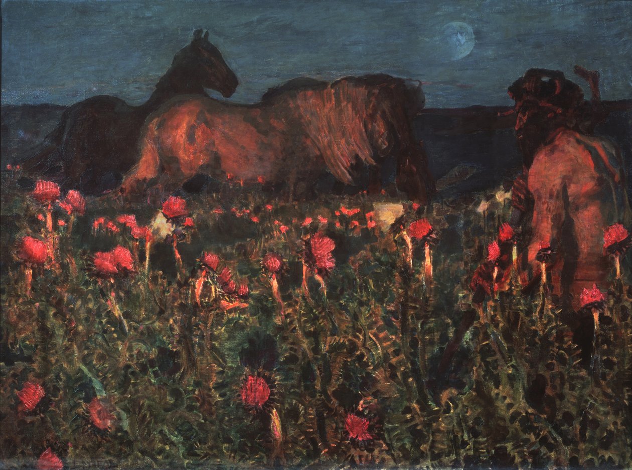 A noite está chegando, 1900 de Mikhail Aleksandrovich Vrubel
