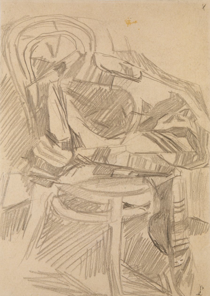 Manta na cadeira, 1904 de Mikhail Aleksandrovich Vrubel
