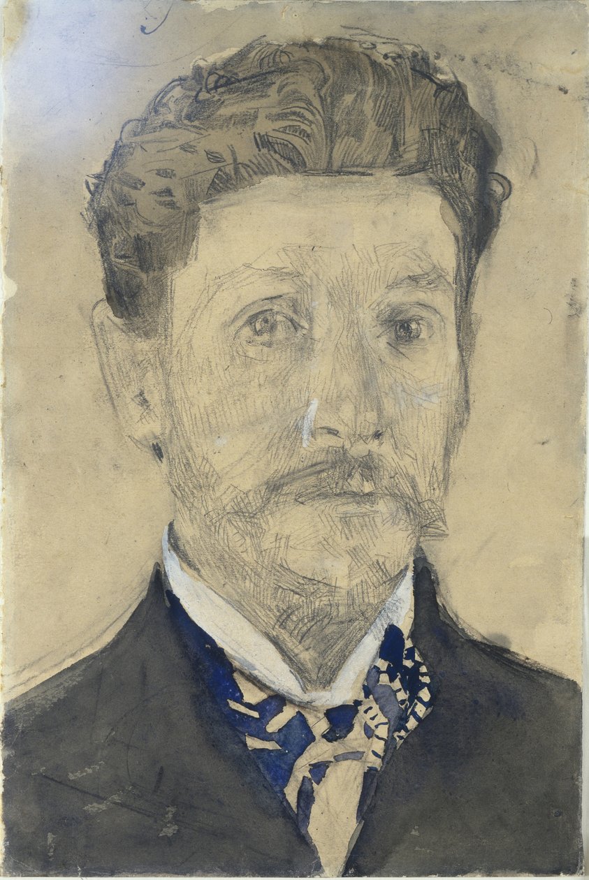 Auto-retrato, 1904-1905 de Mikhail Aleksandrovich Vrubel