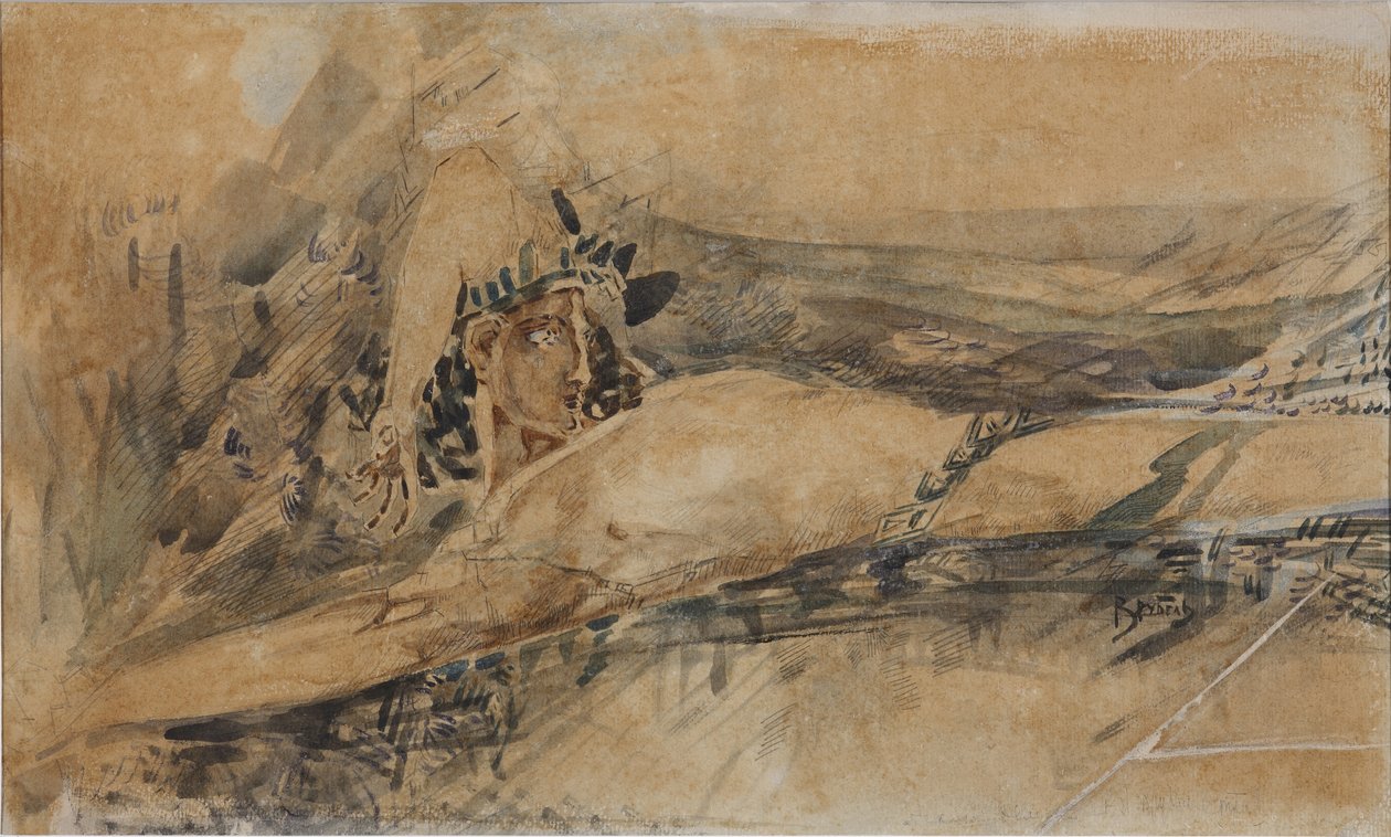 O demônio abatido, 1901 de Mikhail Aleksandrovich Vrubel